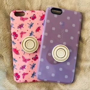 Speck Apple iPhone 6 Plus Case Bundle of 2 Purple Pink Girly Bright Colorful
